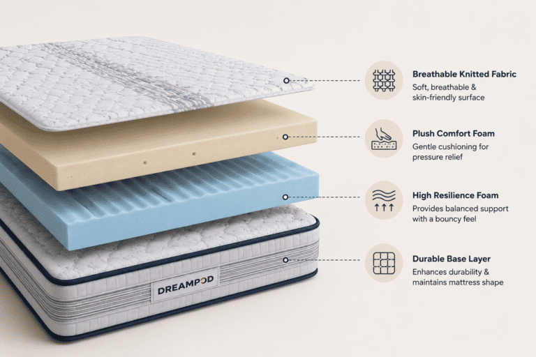 Ivory Mattress for Orthopedic Comfort and Deep Sleep