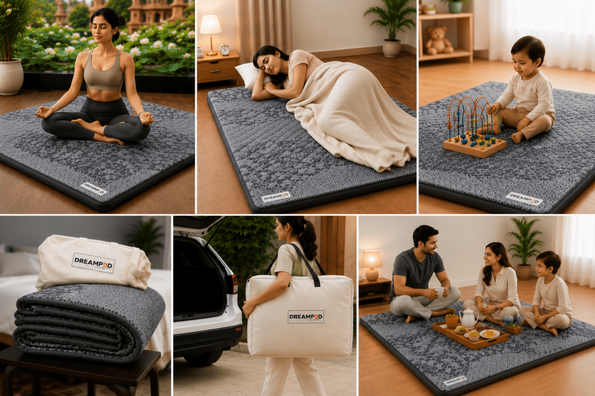 Dreampod Foldable Mattress for Comfort at Home & Travel