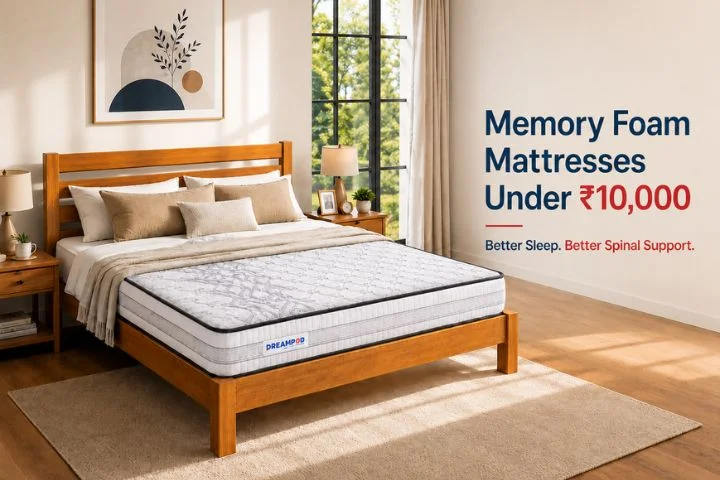 Memory Foam Mattresses Under ₹10,000 for Better Sleep