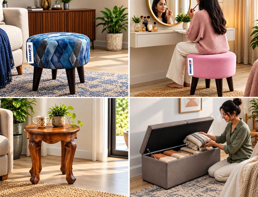 Dreampod Pouffes & Bench 