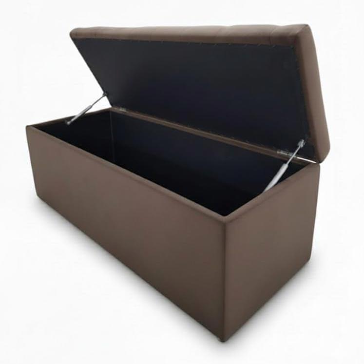 Velvet Upholstered Storage Ottoman Bench