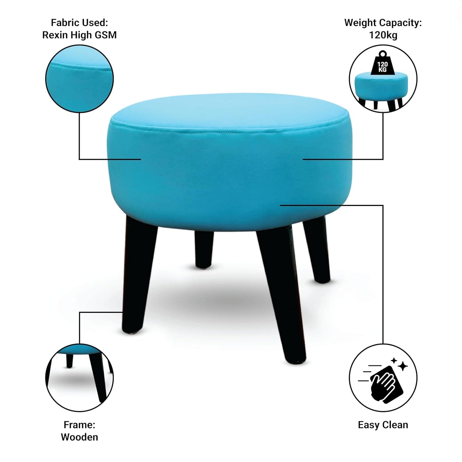upholstered pouffe Stool