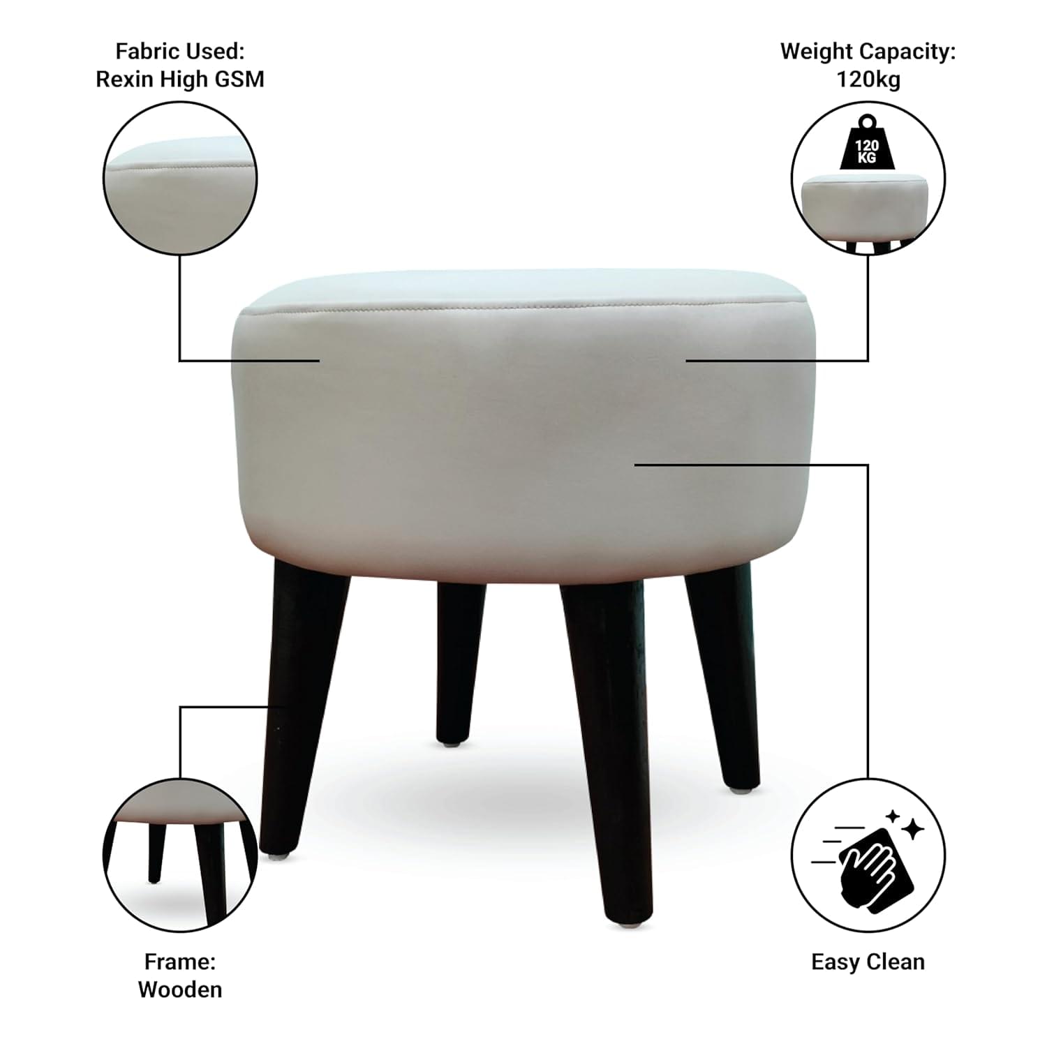 upholstered pouffe Stool