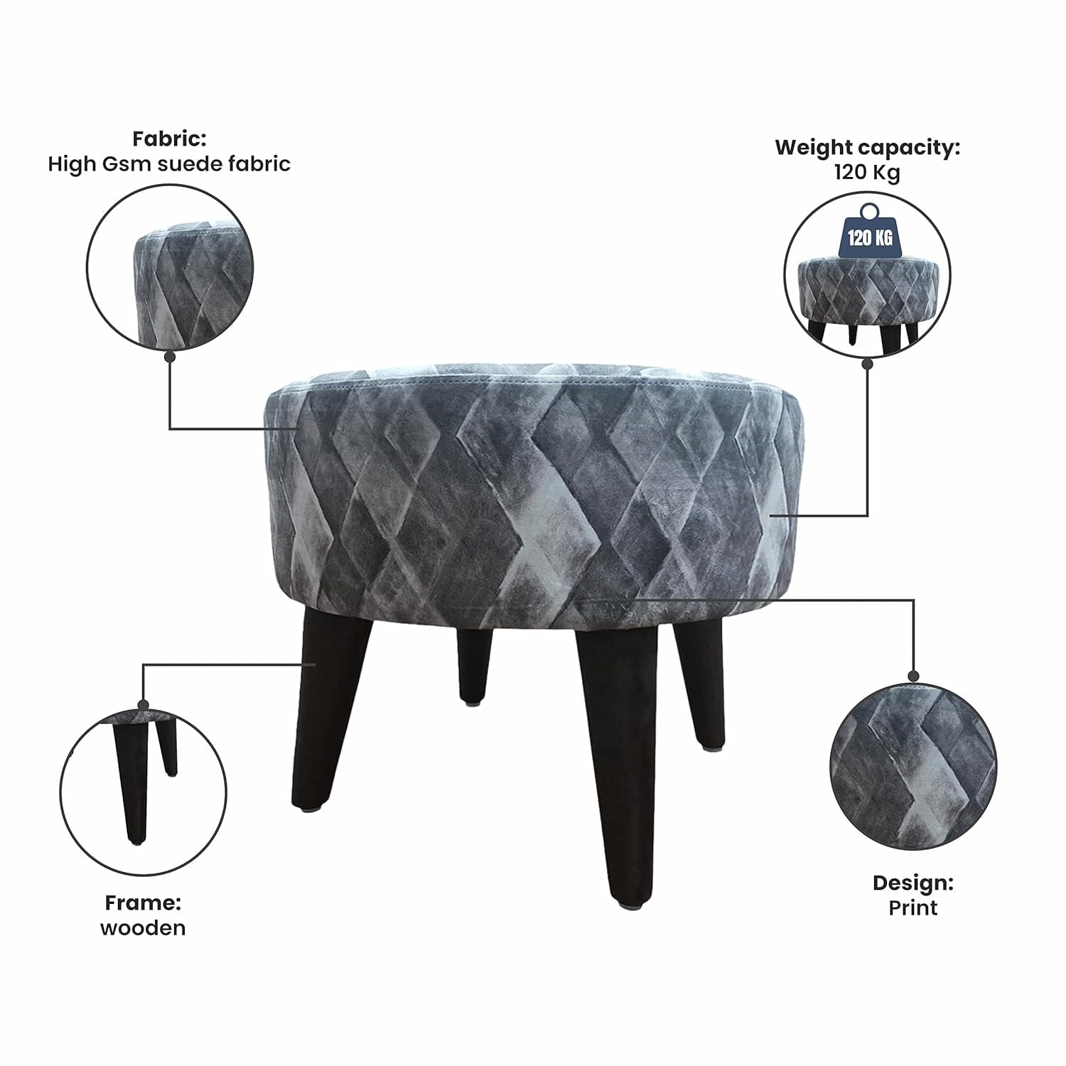 upholstered pouffe Stool